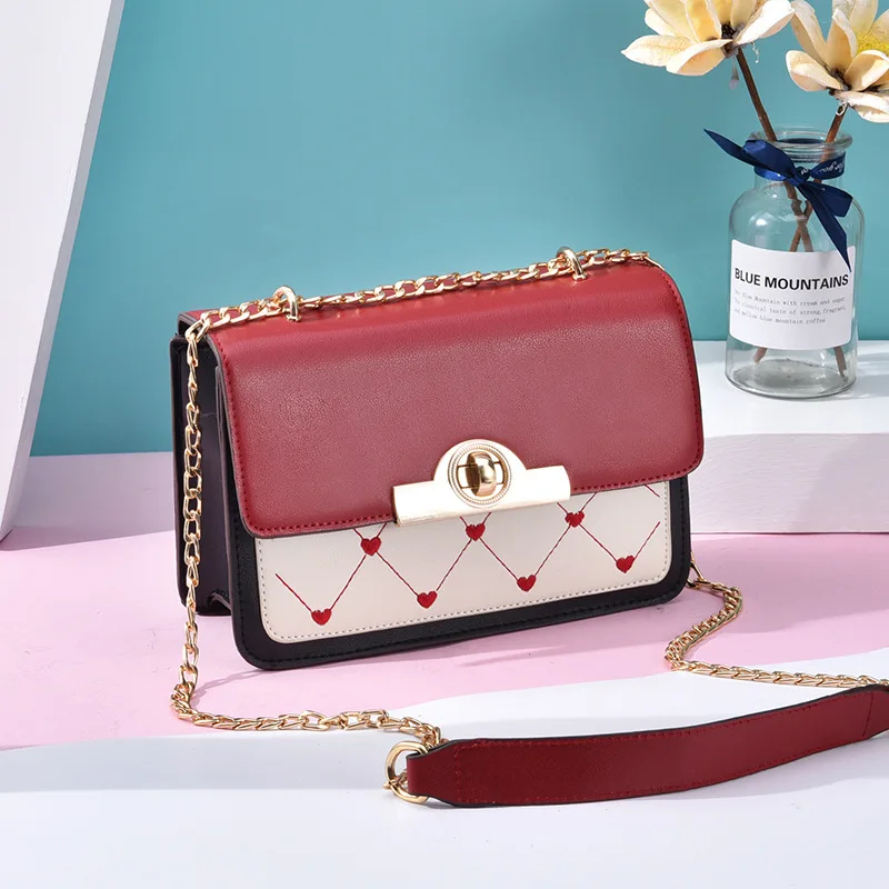 Spring and Summer Shoulder Bag Women's 2019 New Fashion Korean Ins All-match Chain Messenger Simple |