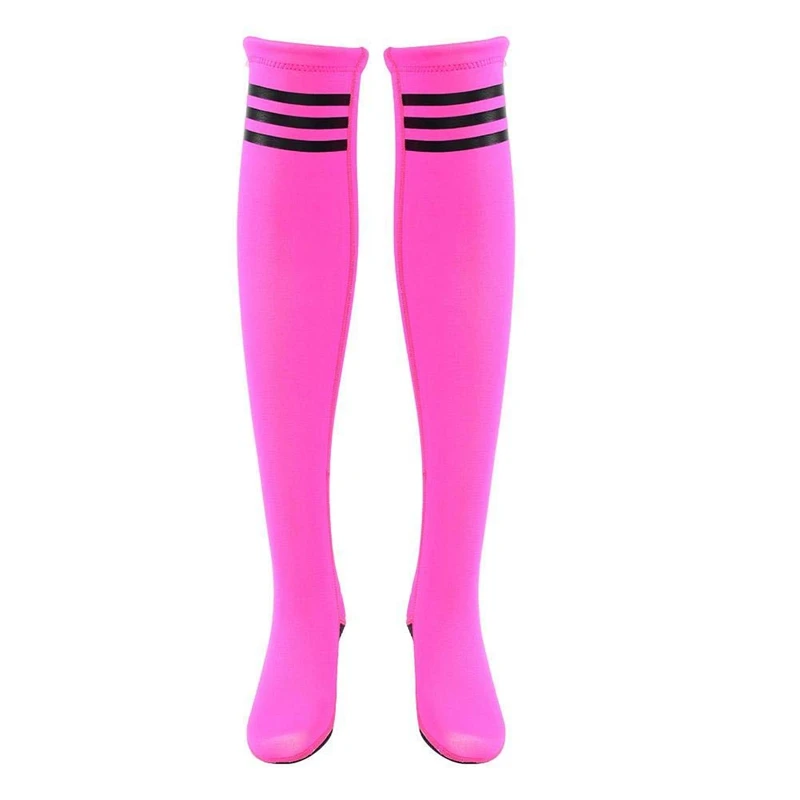Гольфы для дайвинга для девочек с аквалангом и осликом 2 мм, зимние теплые гольфы для плавания и глубокого дайвинга гольфы для дайвинга, с защитой от царапин - Цвет: Pink