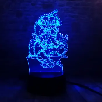 

Cute 3D Illusion Led Colorful Change Nightlight Re Life In A Different World From Zero Figure Ram and Rem Anime Figma Toys