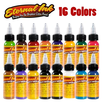

16Pcs Body Painting Tattoo Ink Set Permanent Makeup Coloring pigment Eyebrows Eyeliner Tattoo Paint Body Makeup Ink supplies
