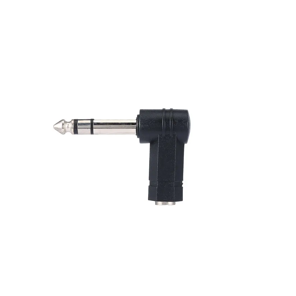 

1pc/2pcs/5pcs 3.5mm 1/8 Female to 6.35mm 1/4" Stereo Male 90 degree Audio Adapter Converter