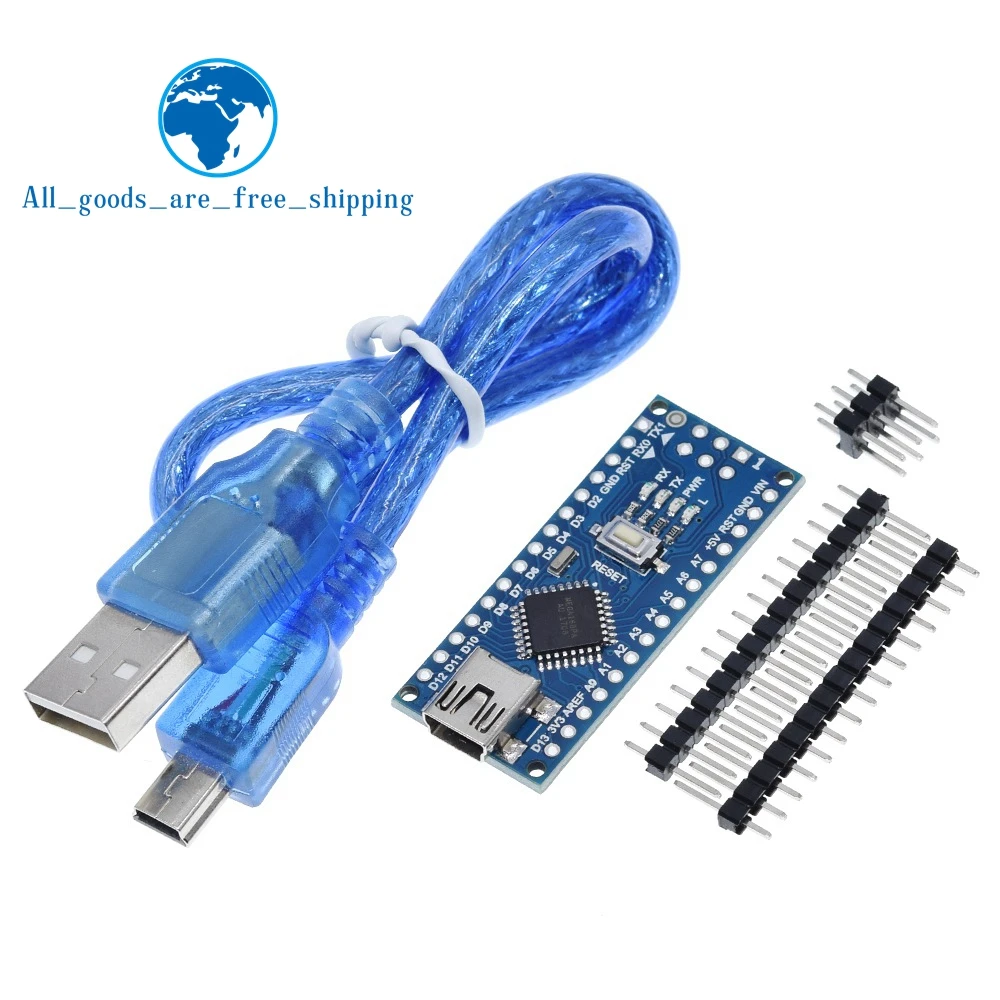 Контроллер Nano Atmega168 совместимый с arduino nano Atmega168PA-AU CH340 CH340C сменный USB-драйвер CH340G |