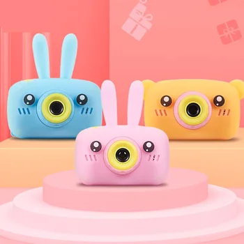 

Child camera HD digital camera 2 inch cute cartoon Camera toys children birthday gift 1600w child toys Camera