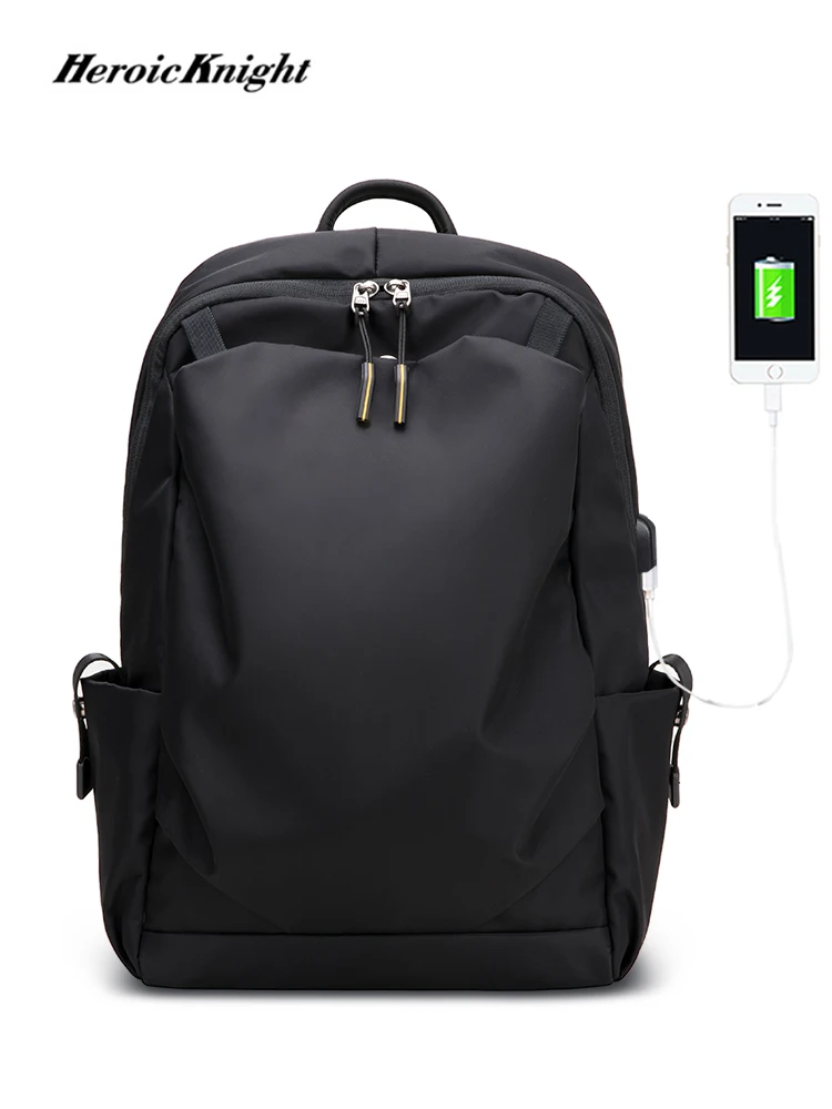 

Heroic Knight New Waterproof Men's Backpack School backpack 15.6inch Laptop Bag Man USB Charging Travel Bag Korean Backpack