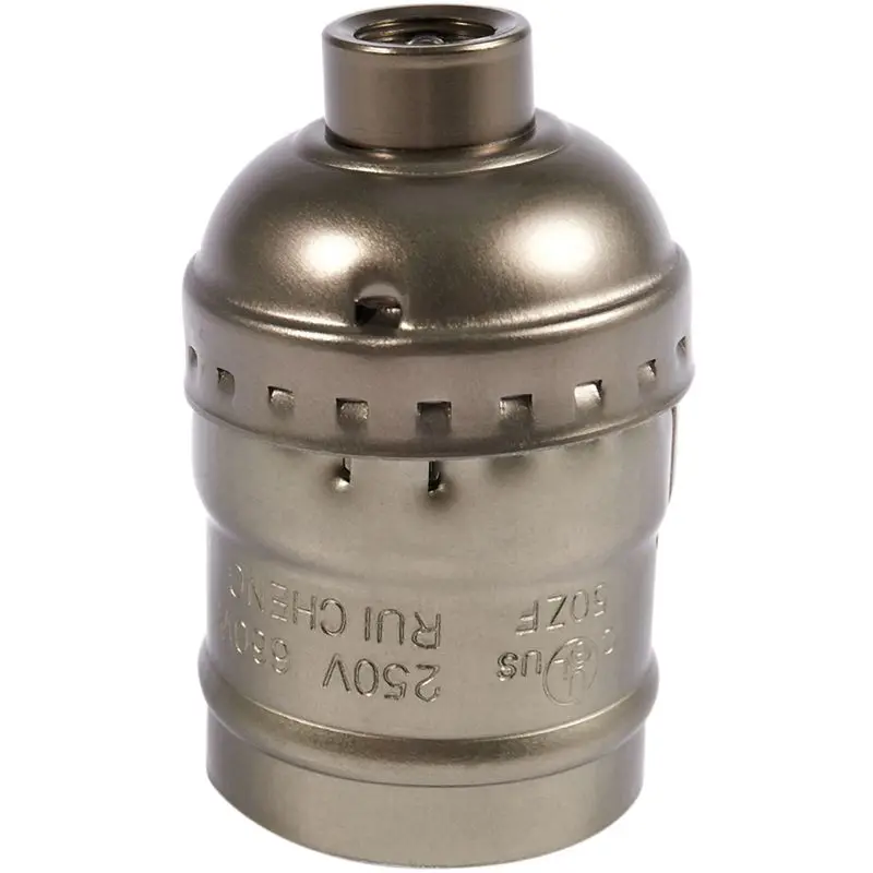 Vintage Lamp Light Base socket Holder adapter E27 Bulbs -Suitable for Bare Bulb Features No wire no switch Antique brass | Освещение