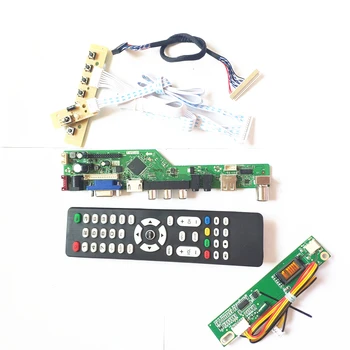 

For N154Z3-L01/L02/L03 VGA HDMI AV USB RF LCD display panel Remote+Inverter+keyboard T.V56 controller board 1CCFL 30Pin LVDS Kit