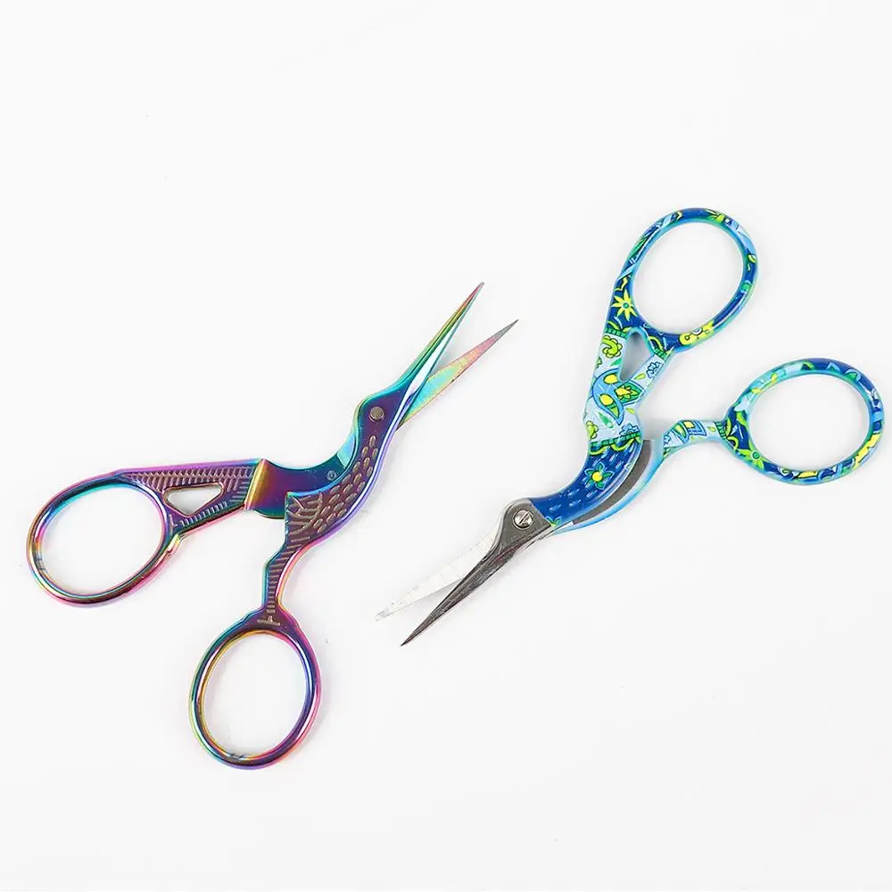 Stainless Steel Classic Scissors Crane European-style Small Cross-Stitch Scissor Sewing Accessories Home Tailor Scissors For Mom Sewing Scissors Tailor Scissors Sewing Supplies Household Scissors