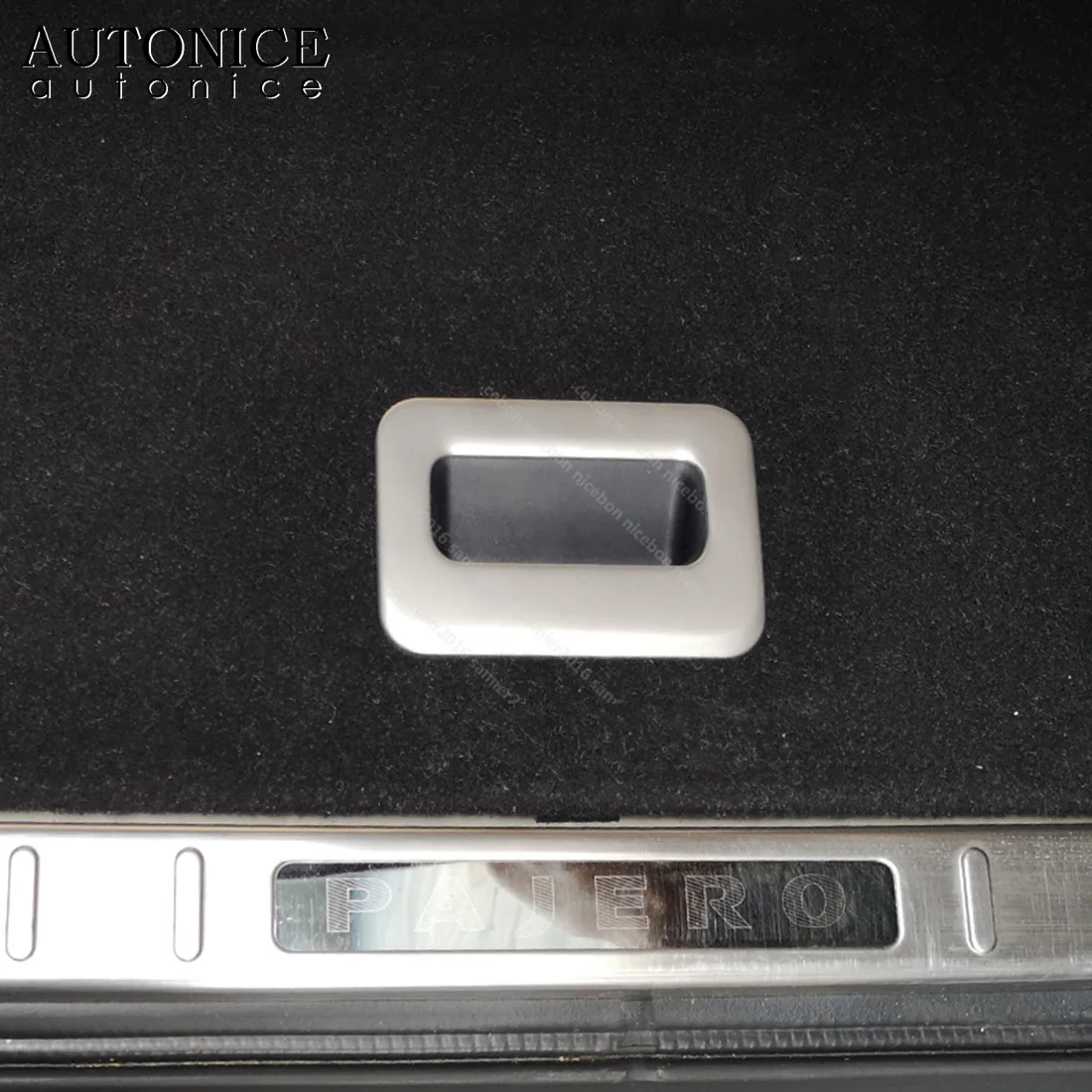 

For Mitsubishi PAJERO stainless steel Trunk handle Cover 2007 2008 2009 2010 2011 2012 2013 2014 2015 2016 2017 2018 2019