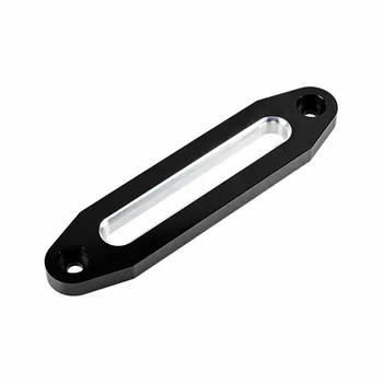 

10inch Black Chrome Billet Aluminum Hawse Fairlead Synthetic Winch Rope 15000lbs SUV ATV UTV Universal Replace Car Accessories