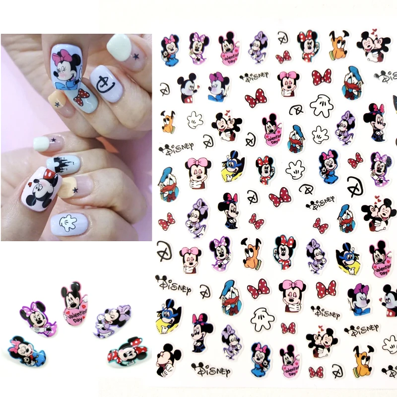 ディズニープリンセスの漫画のネイルアートステッカー ミッキーとミニーのデザインのメイクアップアクセサリー ドナルドダックのライオンキング Aliexpress Beauty Health