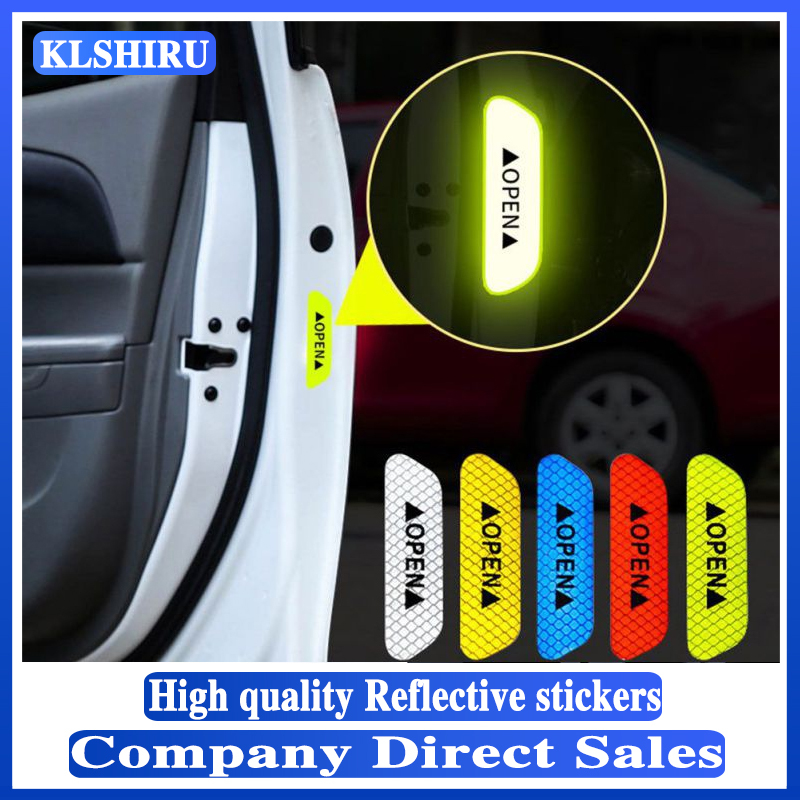 Car sticker Auto Open Reflective Strip Car Door Stickers for VW Golf 5 6 7 Jetta MK5 MK6 MK7 CC Tiguan Passat B6 b7 Scirocco New