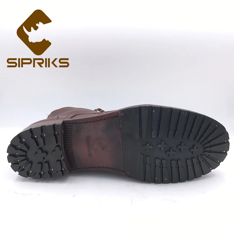 Sipriks/мужские ковбойские кожаные ботинки; классические винтажные модельные ботинки с круглым носком; ботильоны; прошитая обувь с отворотом; 46-47