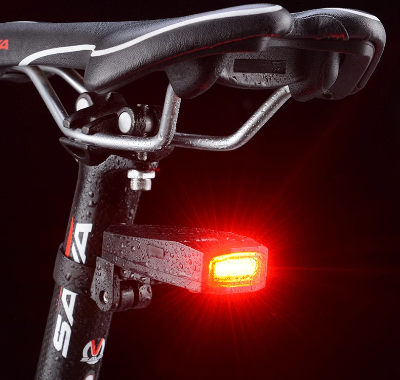 ROCKBROS Waterproof 30 LED Bicycle Rechargeable 8 Hours Rear Taillight  Cycling Bike Fog Safety Warning Red Lamp Tail Light