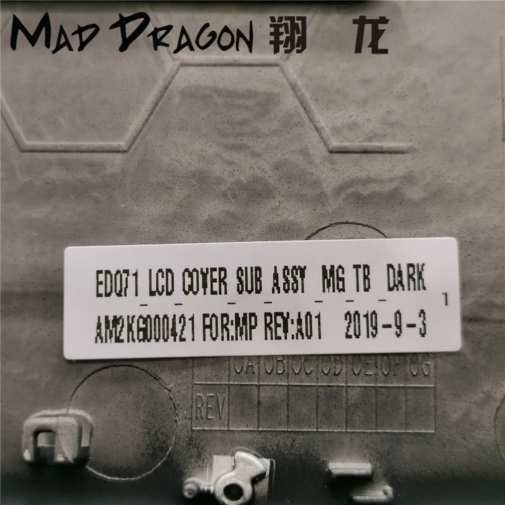 MAD DRAGON бренд черный ЖК-дисплей верхняя крышка ЖК-задняя крышка Tobii глаз трекер оболочка для Dell Alienware M17 R2 M17 R2 0YMV9X YMV9X