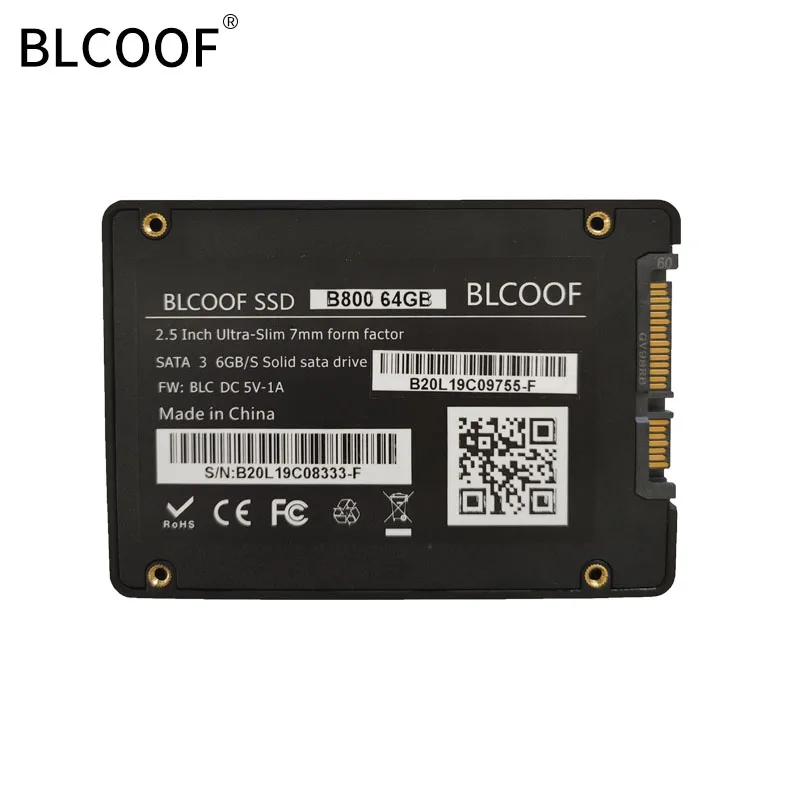 SSD TLC 64G 120G HDD internal hard drive Disk 2.5 SATA III BLCOOF internal solid state disk HDD Used for laptop and desktop