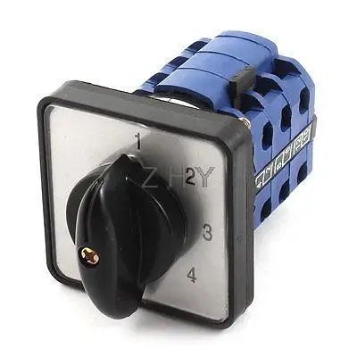

660V 16A 5 Position Panel Mounting Select Rotary Cam Changeover Switch