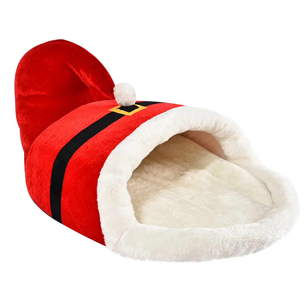 DogMEGA Christmas Warm Soft Dog Bed