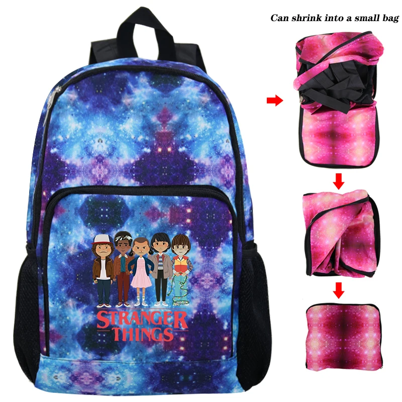 Странные Вещи Eleven Дорожная сумка на плечо для мальчиков девочек обратно в школьный рюкзак для ноутбука подростковый рюкзак сумка Складные рюкзаки - Цвет: Roblox backpack 27