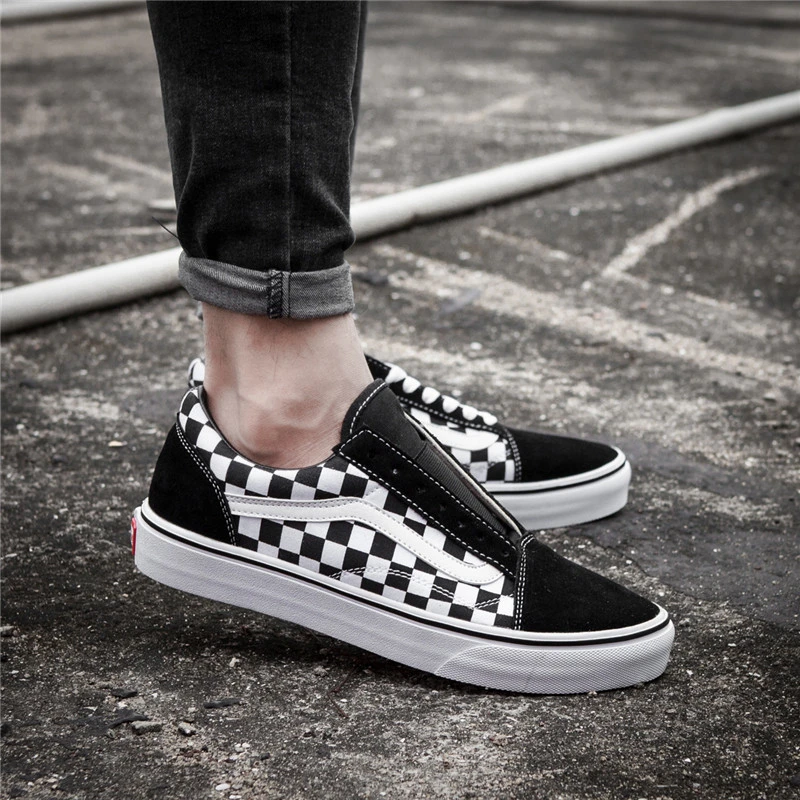 vans off the wall shoes black and white