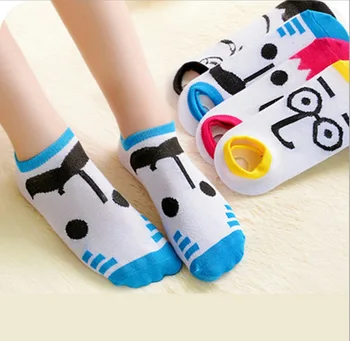 

Korean cartoon expression socks cute couple boat socks cartoon socks men and women adult spring and summer cotton socks