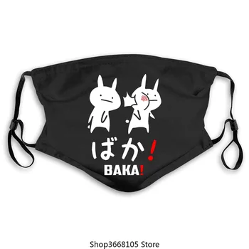 

Anime Baka Rabbit Slap Otaku Japanisches Manga-Wort Lustige Herrenmaske Baumwollmasken-In-Masken von Herrenbekleidung 2020 High