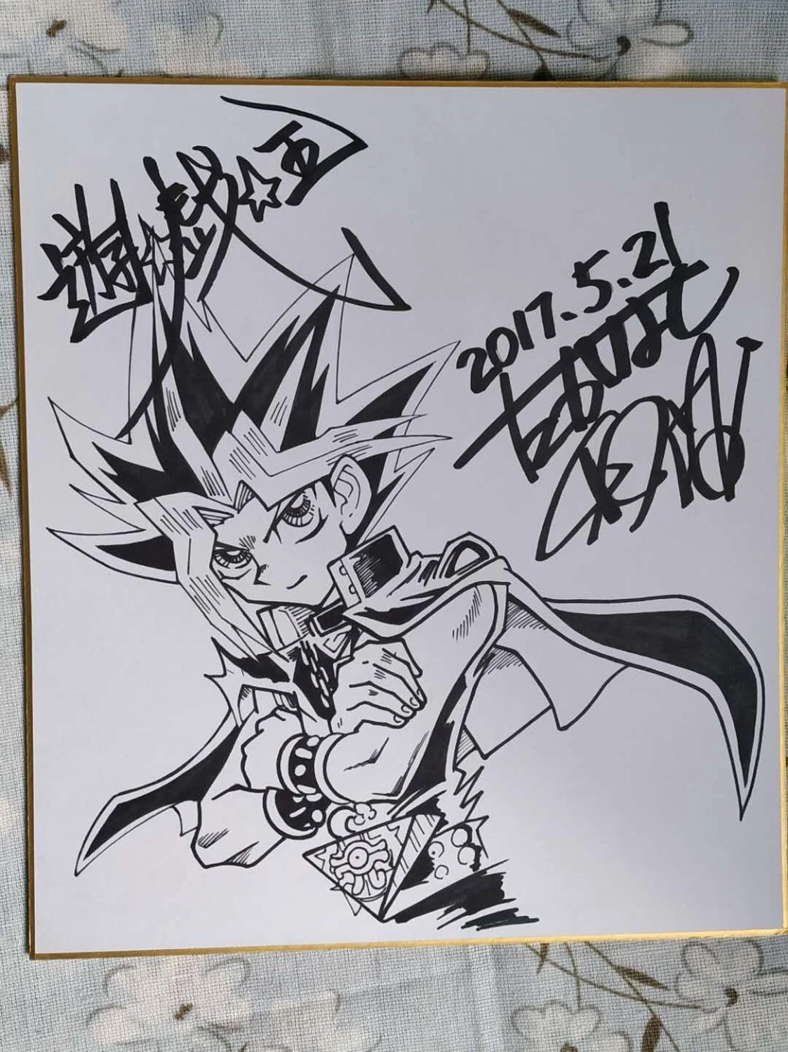 Hand Gezogen Kazuki Takahashi Duel Monsters Signiert Shikishi Karte Kunst Bord 10b Aliexpress Home Garden