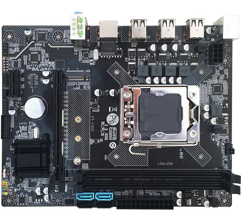 X79 мб разъем LGA1356 E5 2430 Процессор HM65 Чипсет DDR3 памяти RJ45 LAN Порты и разъёмы M.2 SATA3.0 USB3.0