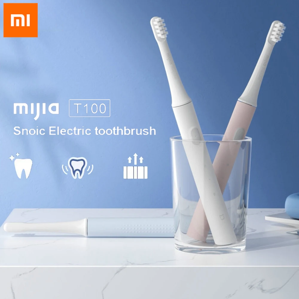 Оригинальная Xiaomi Mijia T100 умная электрическая зубная щетка 46 г 2 скорости Xiaomi Sonic зубная щетка отбеливание Уход за полостью рта зона напоминание