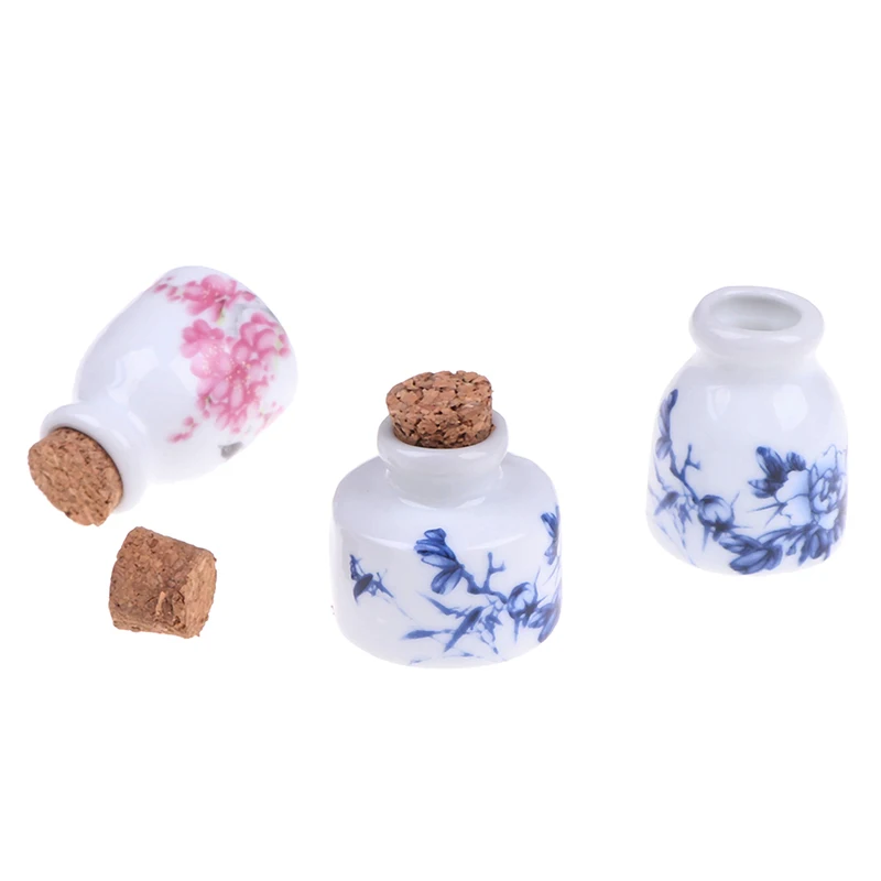 DIY Nail Art Tools Peony Mini Ceramic Glass Dappen Dish Bowl Cup Wood Lid Acrylic Liquid Glitter Powder Bottle