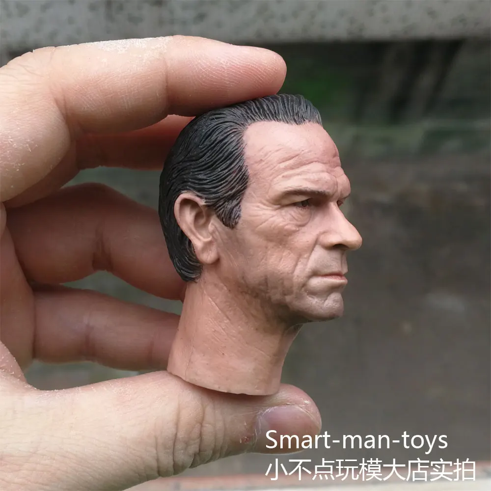 Пользовательские 1/6 весы голова лепить Tommy Lee Jones мужчин в черном III fit 12 &quotМужской