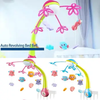 

Baby Stroller Rattle Toy Kids Crib Mobile Toys With Lights And Music Hanging Bell Rotating Projection For Infant Shower Gift