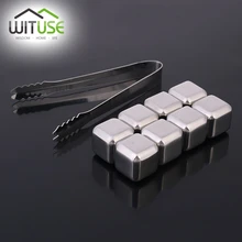 WITUSE 8 шт. виски вино пиво камни нержавеющая сталь кубик льда алмазный шар сердце охладитель камень с пластиковой коробкой Охлаждения Пива