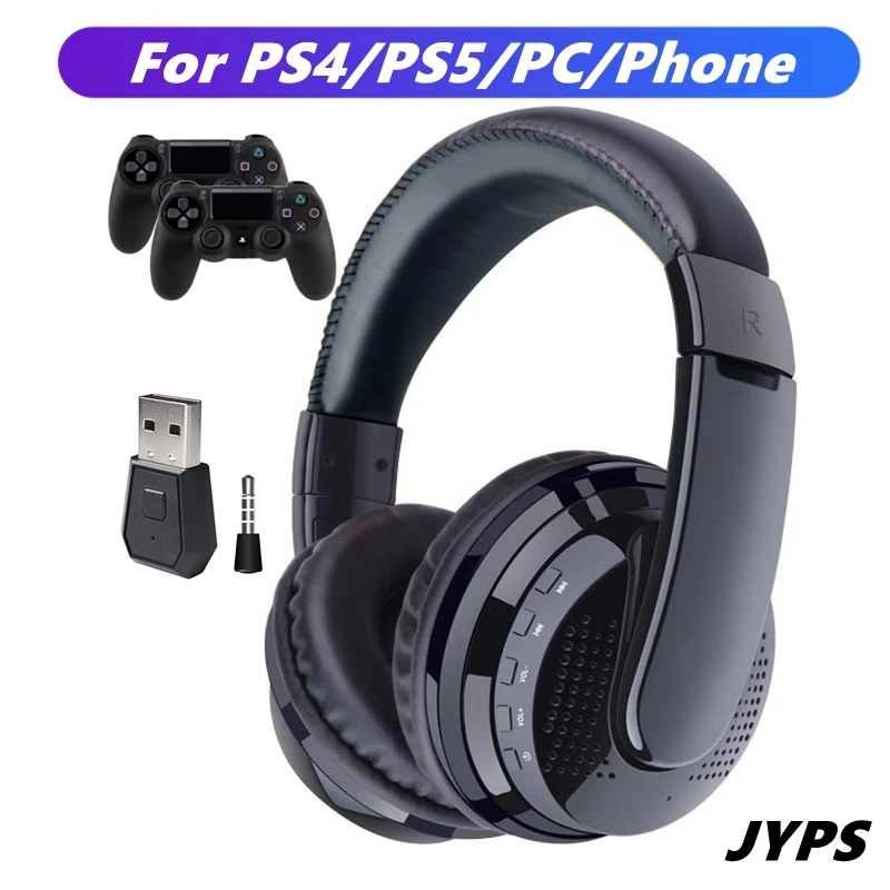 Беспроводные Игровые наушники с микрофоном и Bluetooth-передатчиком для PS4 PS5 |