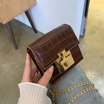 

Mini bag female 2020 new Korean version of the wild texture messenger bag stone pattern fashion small square bag