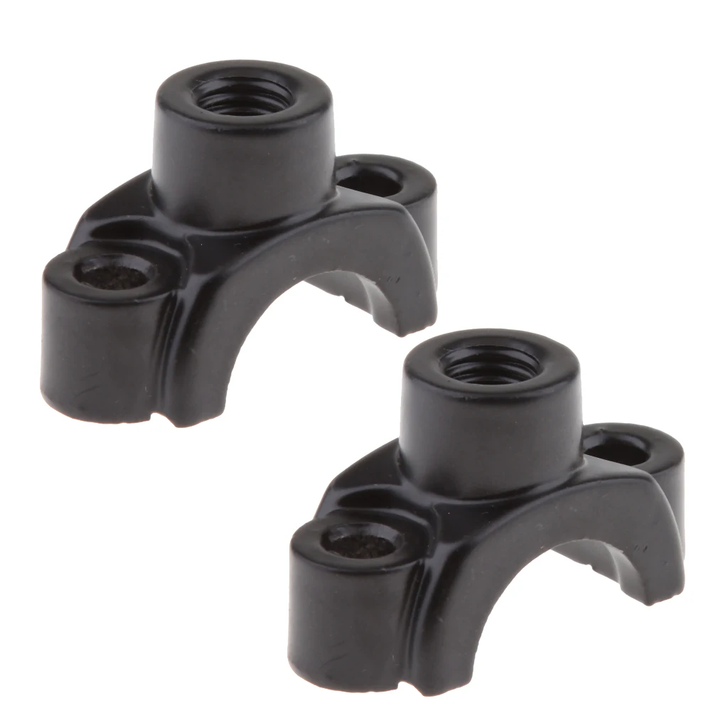 2X 8mm Thread 22mm HandleBar Rear View Mirrors Mount Holders Adapters Clamps