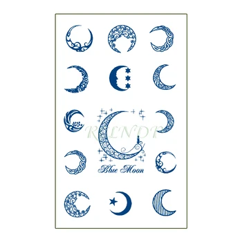 

Waterproof Temporary Juice Tattoo Sticker Moon Star Pattern Design Lasting Tattoos Flash Tatoo Fake Tatto Body Art for Men Women