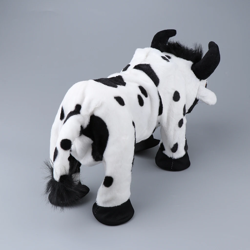 Electronic Soft Plush Cow Walking Pets Musical Singing and Dancing Animal Toys, The Best Gifts for Toddlers, Kids and Children
