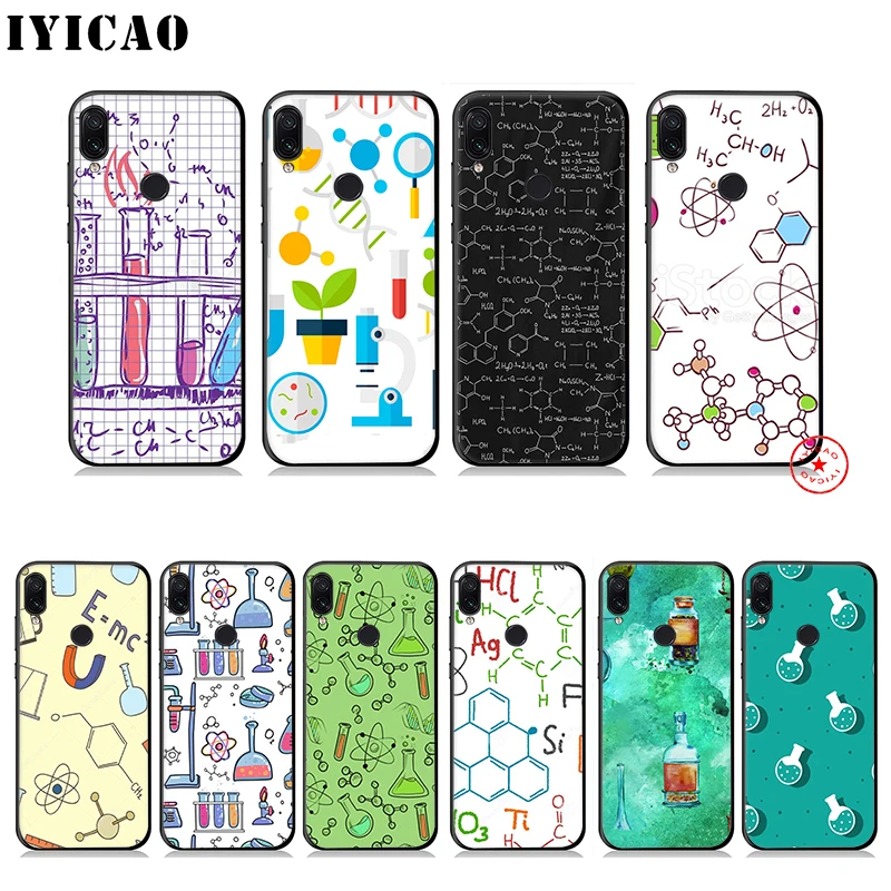 

IYICAO mad science chemistry lab Soft Case for Xiaomi Redmi Note 8 7 6 5 Pro for Redmi Note 5A 4X Back Silicone