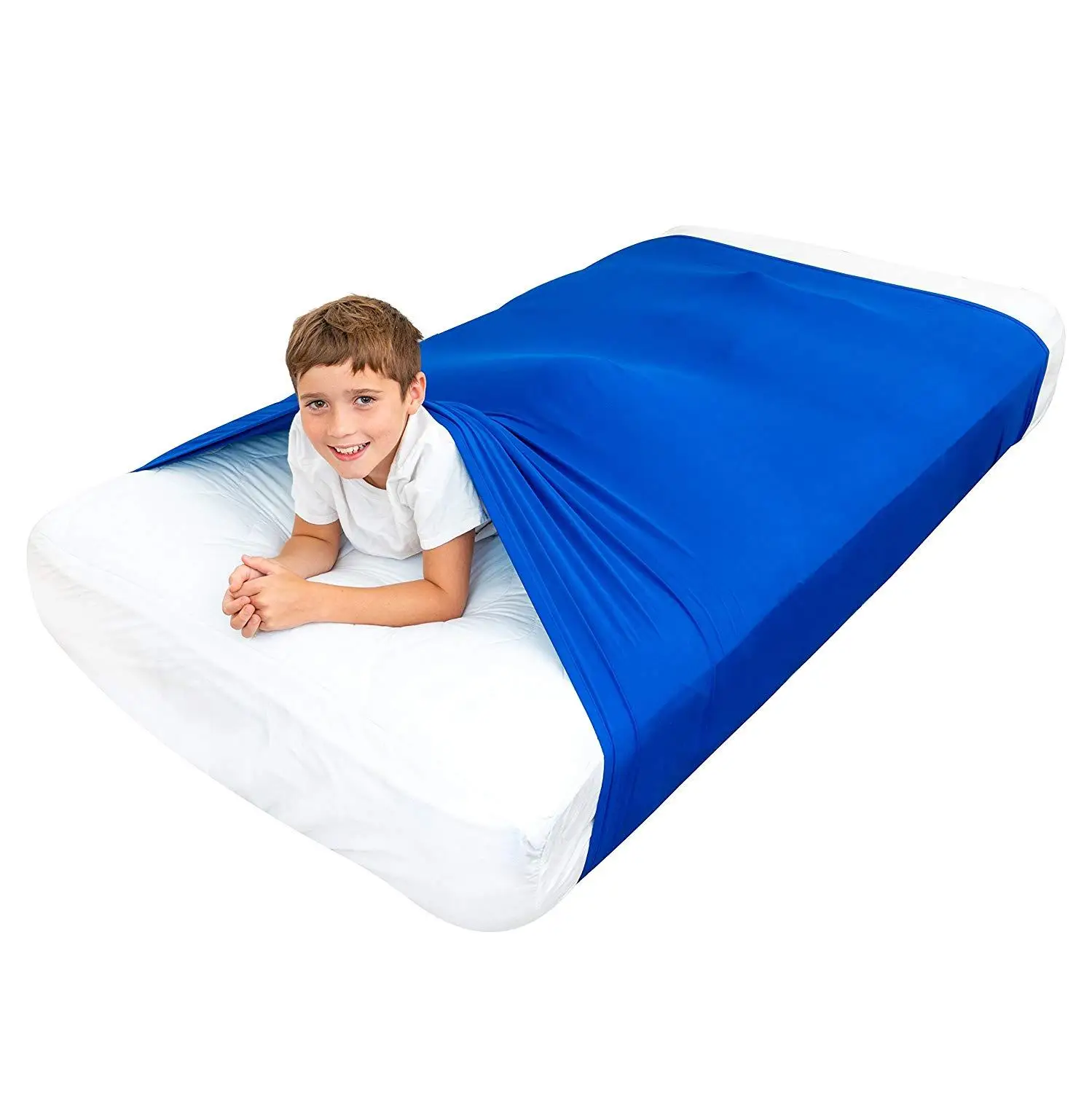 

Sensory Bed Sheet for Kids Ages 5+ Compression Alternative to Weighted Blankets Sensory Compression Sheet