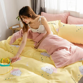 

Summer Bedding a Single Student Dormitory Bed Sheet Quilt Cover Three-Piece Set