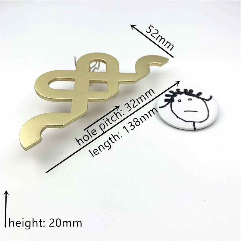 82mm 1 piece LCH китайский стиль, латунный Цвет, китайский узел, ручка для шкафа, дверные ручки для мебели, ручка золотого цвета, крючок для одежды, современная ручка - Цвет: 82mm 1 piece