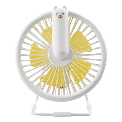 Настольный вентилятор для зарядки с мультяшным рисунком, трехскоростной usb-вентилятор с питанием от ветра, подходит для домашнего рабочего
