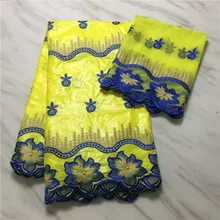 Таз кружево африканская ткань Базен riche ткань желтое платье нигерийская кружевная ткань Базен riche жаккардовая парча ткань таз 7 ярдов