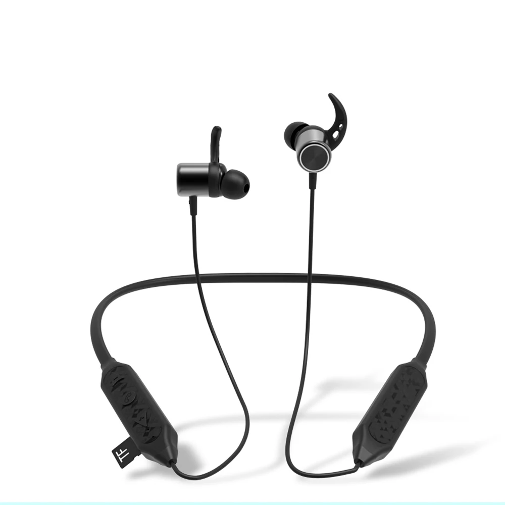 Magnetic V5 0 Blutooth Earphone Wireless TF Card Earbuds Headsets HD Stereo For iPhone 11 Samsung Galaxy S10 Plus Microphone