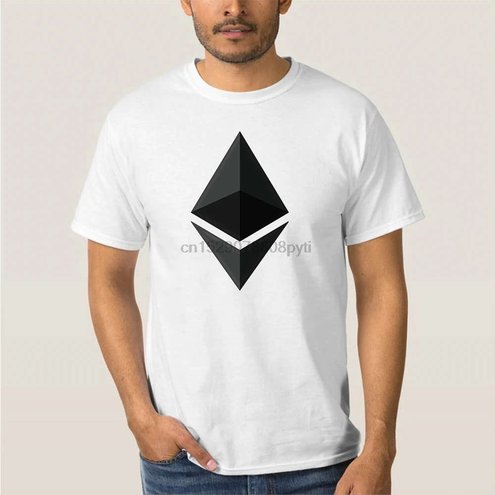 Футболка для телефона криптовалюты 100% хлопок с круглым вырезом и коротким