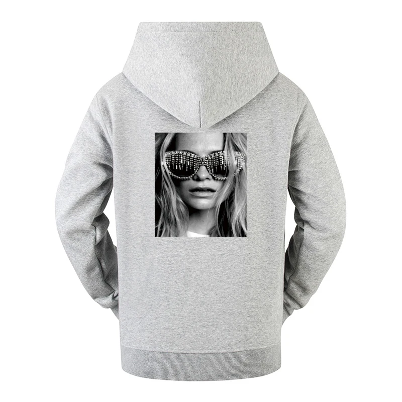 Мужские толстовки swaetshirts модная одежда для красоты очки с принтом повседневные