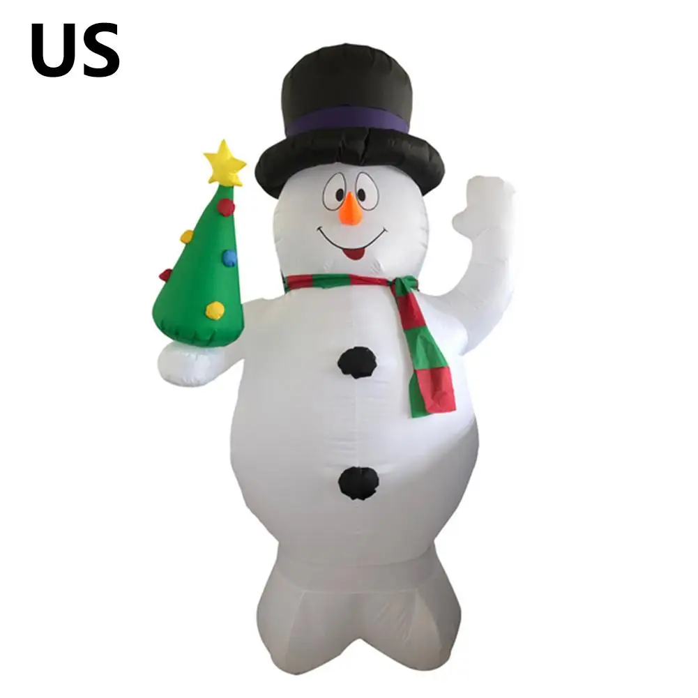 2,4 м гигантский надувной снеговик, Рождественская елка, украшение, новогоднее, домашнее, уличное, садовое, Рождественское украшение для детей, подарок - Цвет: US