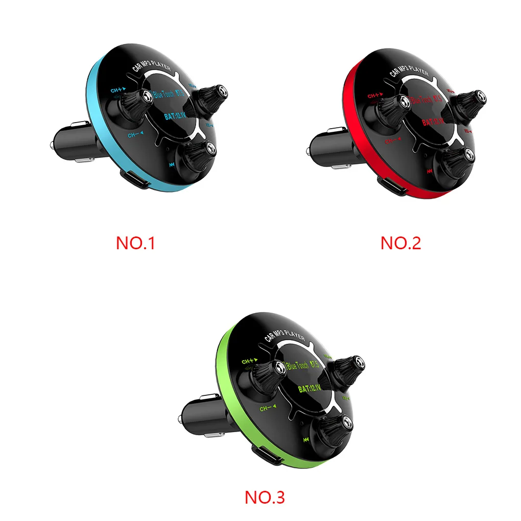 Bluetooth FM передатчик Handsfree автомобильный комплект 1,3 дюймов ЖК-дисплей TF карта/U диск MP3-плеер двойной USB зарядное устройство