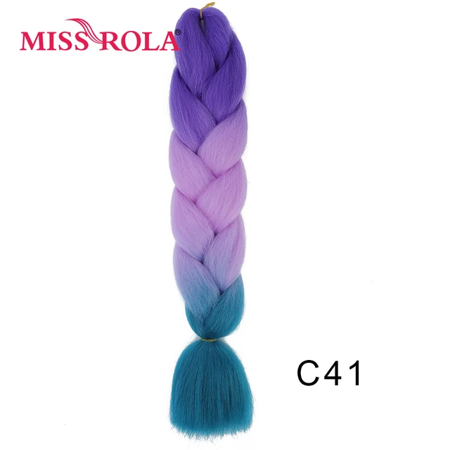 New Colors Synthetic Glowing Hair Twist Braids Ombre Color For white Women Braiding Hair Extensions Jumbo Braids KaneKalon Hair C41