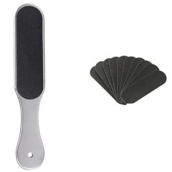

Stainless Steel Double Side Foot File Dry Sanding Paper Rasp Foot Care Pedicure Tools Callus Hard Skin Remover